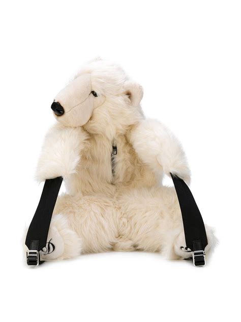 Dolce & Gabbana Polar Bear Backpack in White for Men 